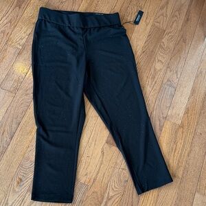 Jones New York black beaded dress pant elastic waist size 1X